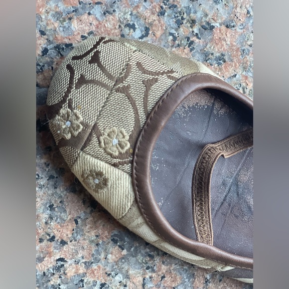 Coach Vintage Judey Floral Animal Patchwork Pattern Mary Jane Ballet Flats - Picture 5 of 11